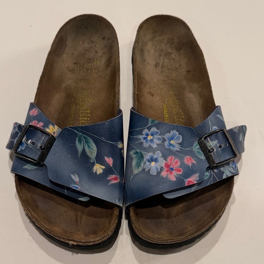 Birkenstock Blue Floral Sandals